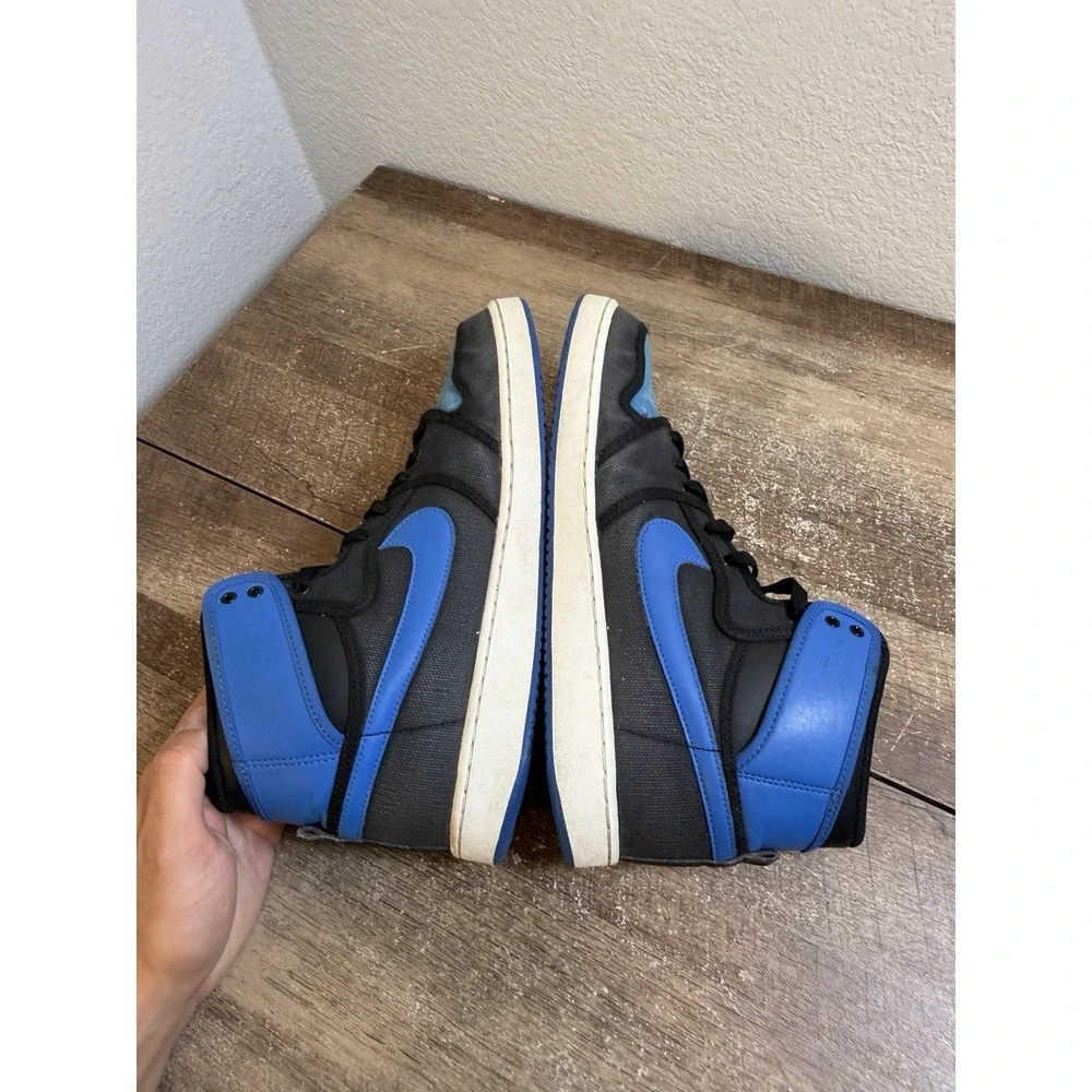 Nike Air Jordan Retro 1 I AJKO Knockout Canvas Royal Blue Black SZ 11 638471-007